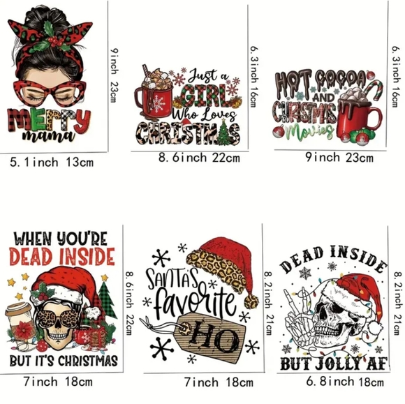 Christmas Vinyls Images Available for Our Custom Tees or Totes By REQUEST - Picture 1 of 12